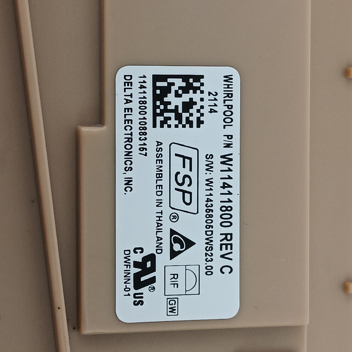 Whirlpool Dishwasher Control Boards W11462459