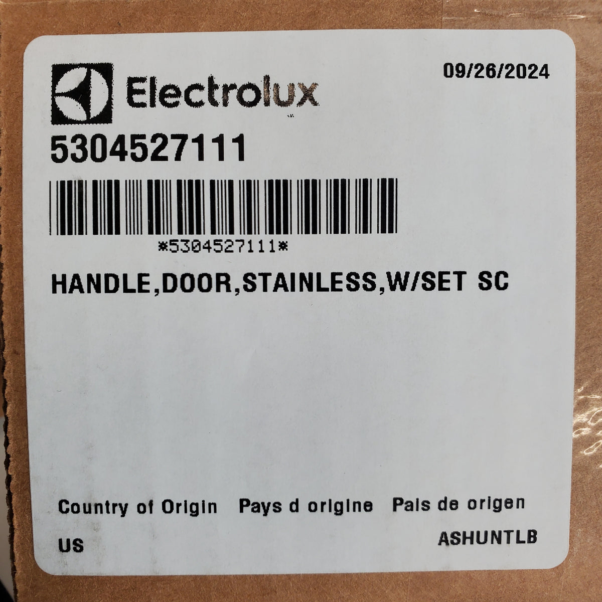 Electrolux Refrigerator & Freezer Handles 5304527111