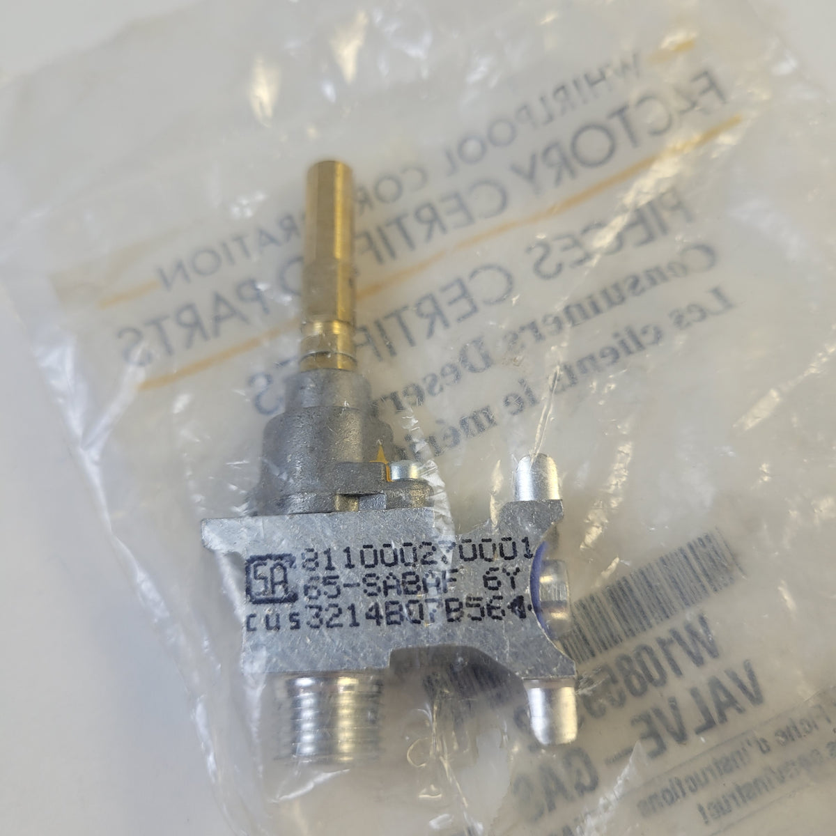 Whirlpool Range Valves W10859922