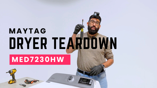 Maytag MED7230HW Master Class: Fix Squeals, No Heat & Teardown