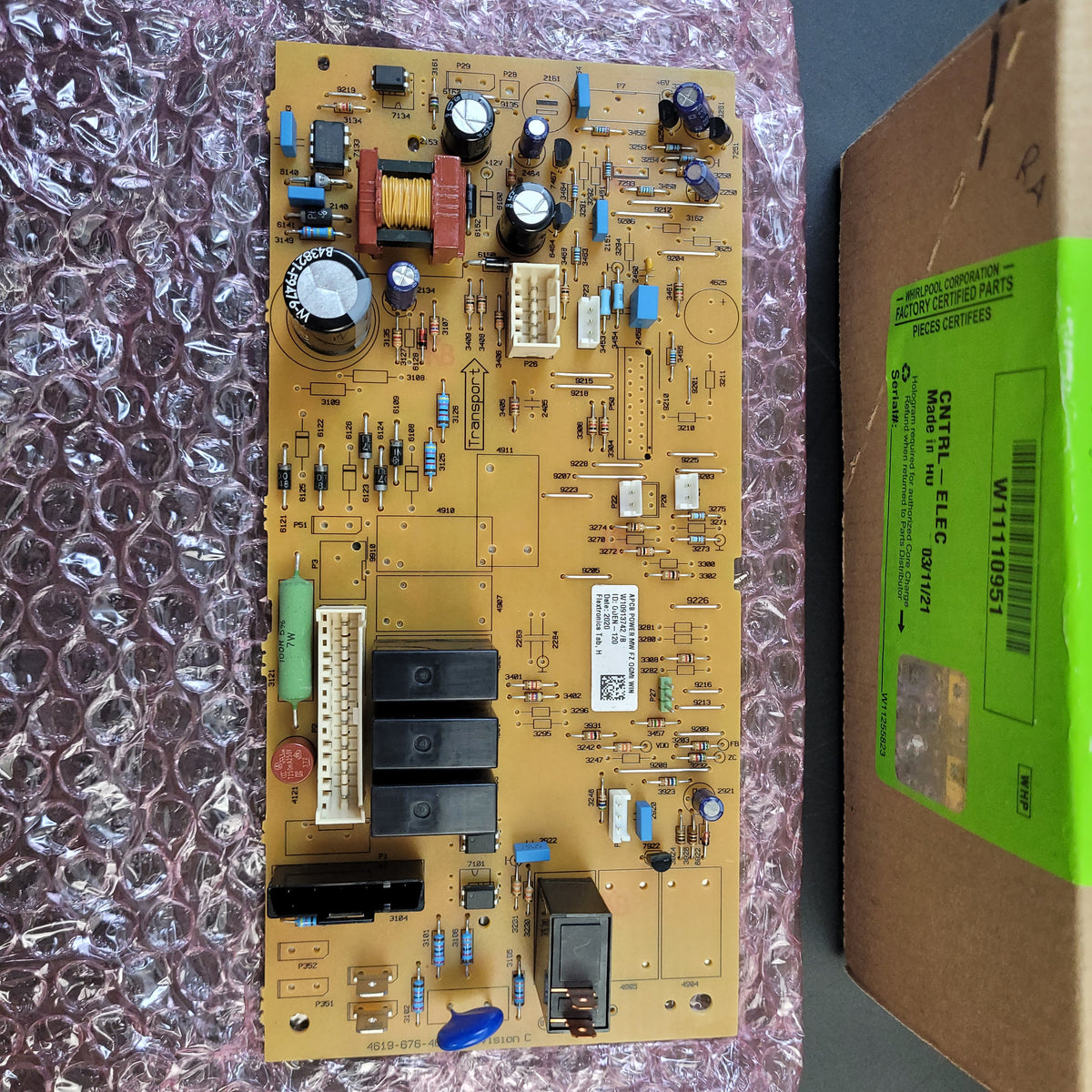 Whirlpool Microwave Control Panels W11110951