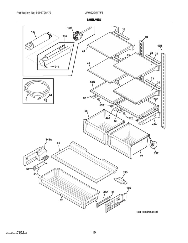 Deli drawer cover Refrigerator & Freezer Covers 5304508026 Frigidaire (OEM) Refrigerator & Freezer Frigidaire