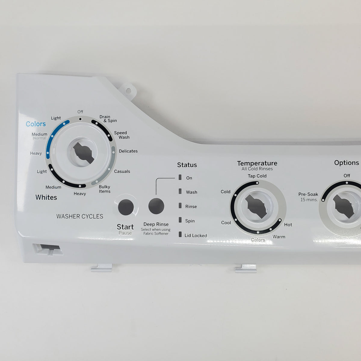 GE Washer Backsplashes / Consoles / Control Panels WE22X29058