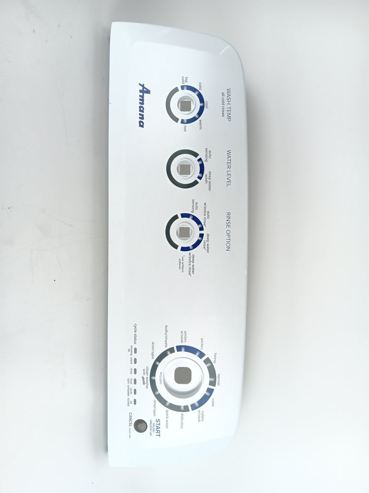 Whirlpool Washer Backsplashes / Consoles / Control Panels W11363976