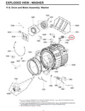 4738ER2002A | Vent hose with bellow | LG | Washer | Misc. Hoses Washer LG   