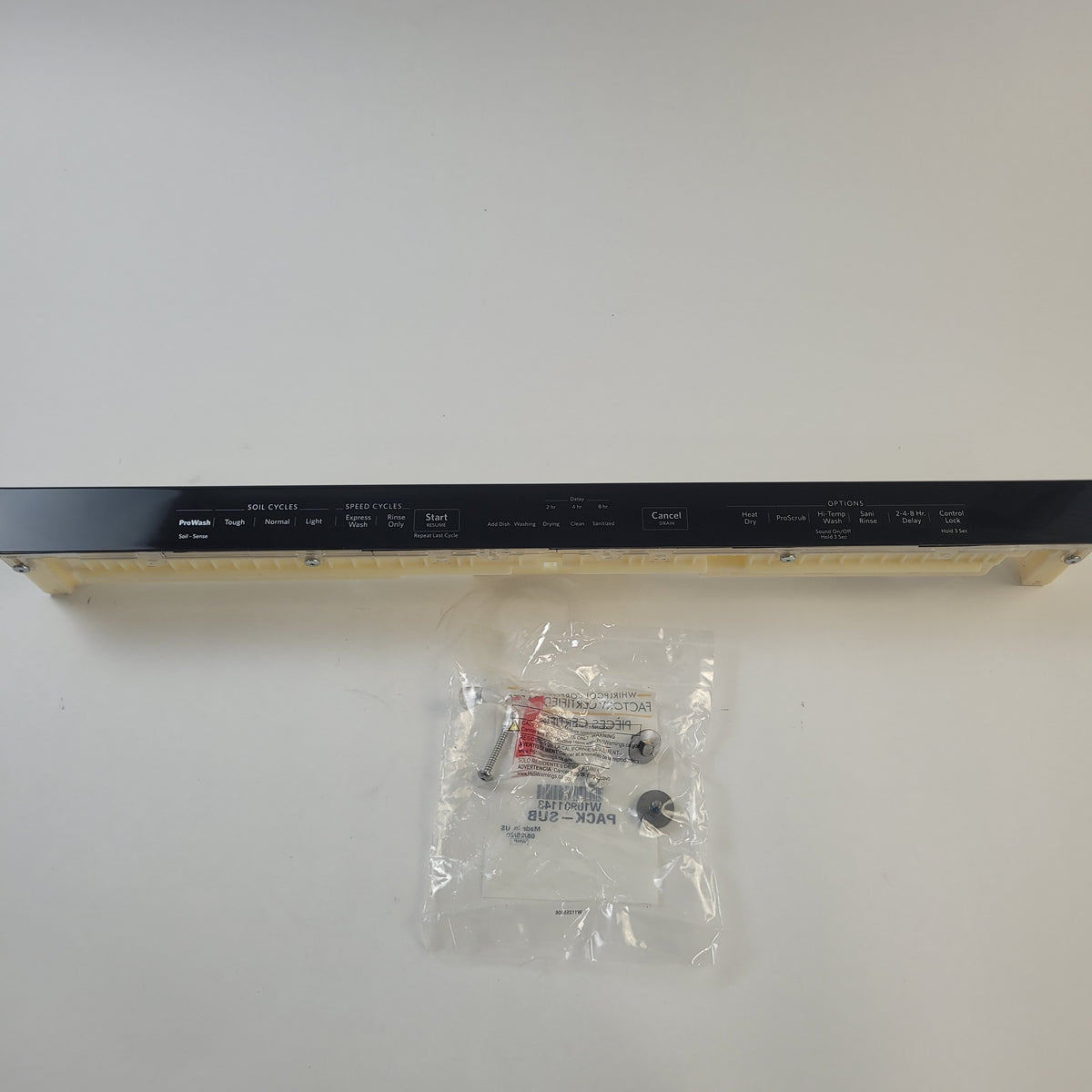 Whirlpool Cooktop Control Panel W10901795