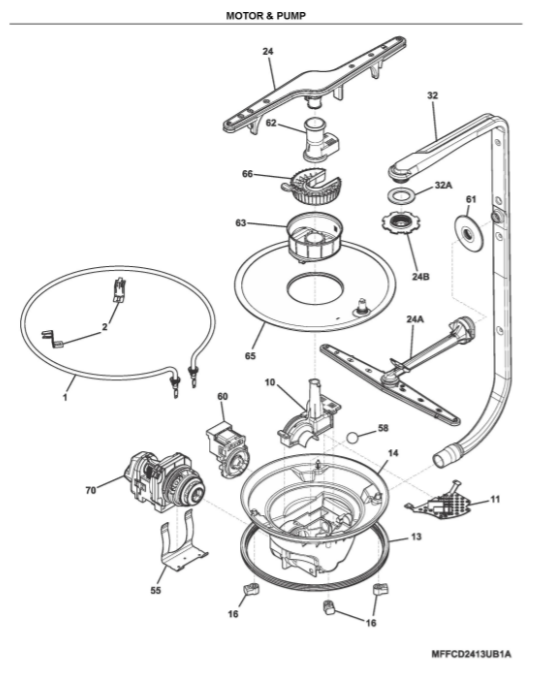 5304533024 | Pump assembly | Electrolux | Dishwasher | Pumps Dishwasher Electrolux   