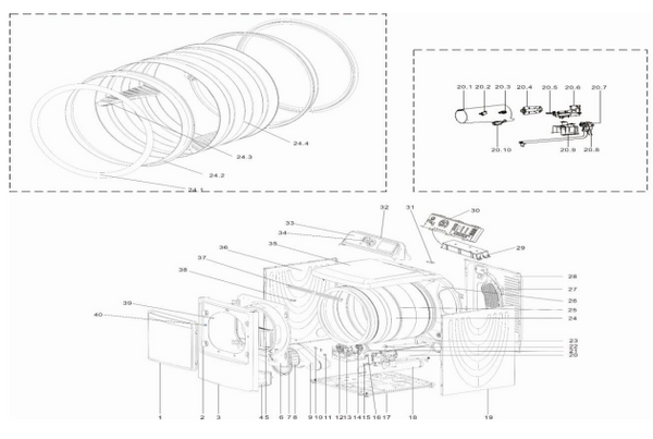 12138200002221 | Tensioner pulley | Midea | Dryer | Pulleys Dryer Midea   