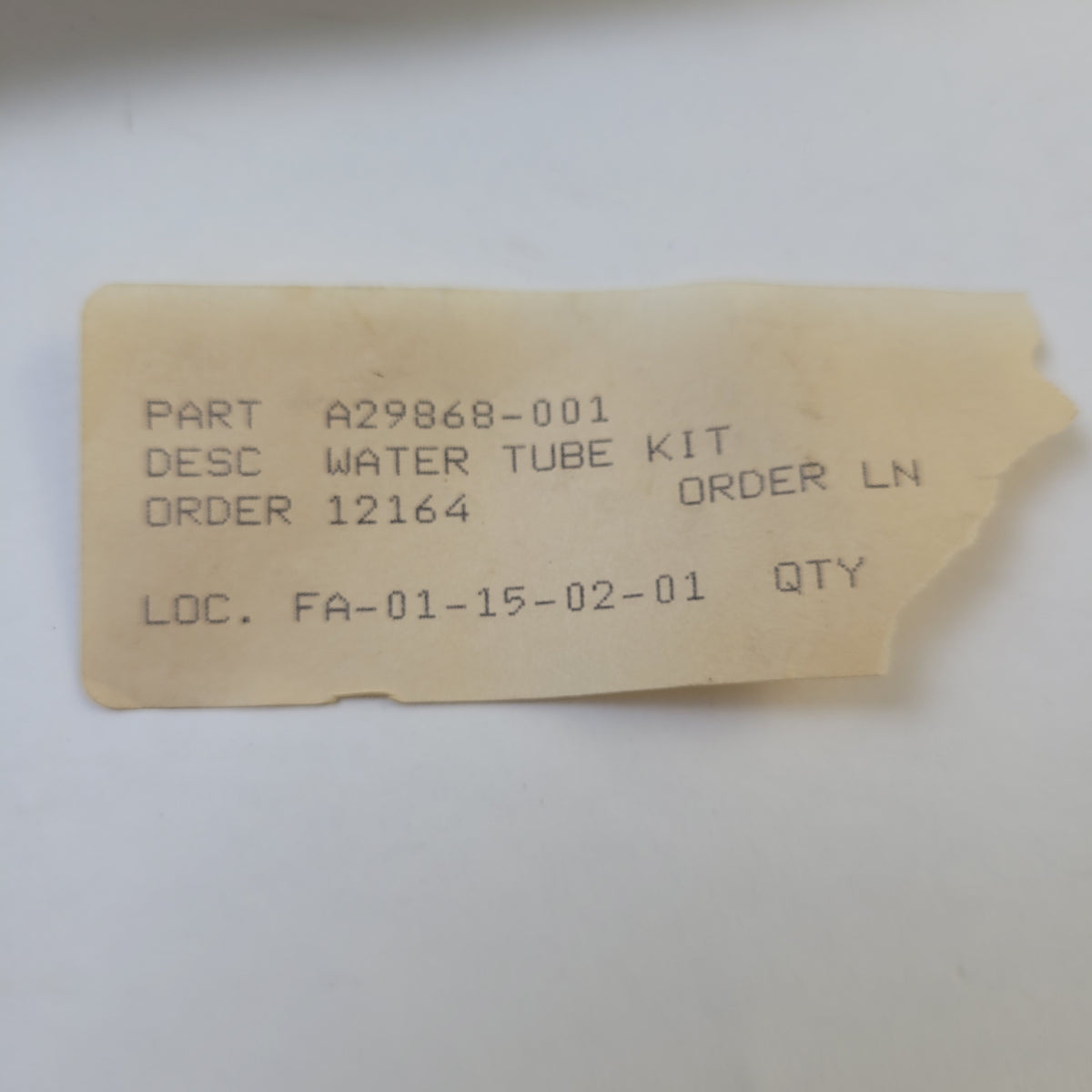 -- N/A Dishwasher Water Tubes A29868001