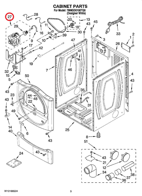 279787 | Drive motor | Whirlpool | Dryer | Motors Dryer Whirlpool   