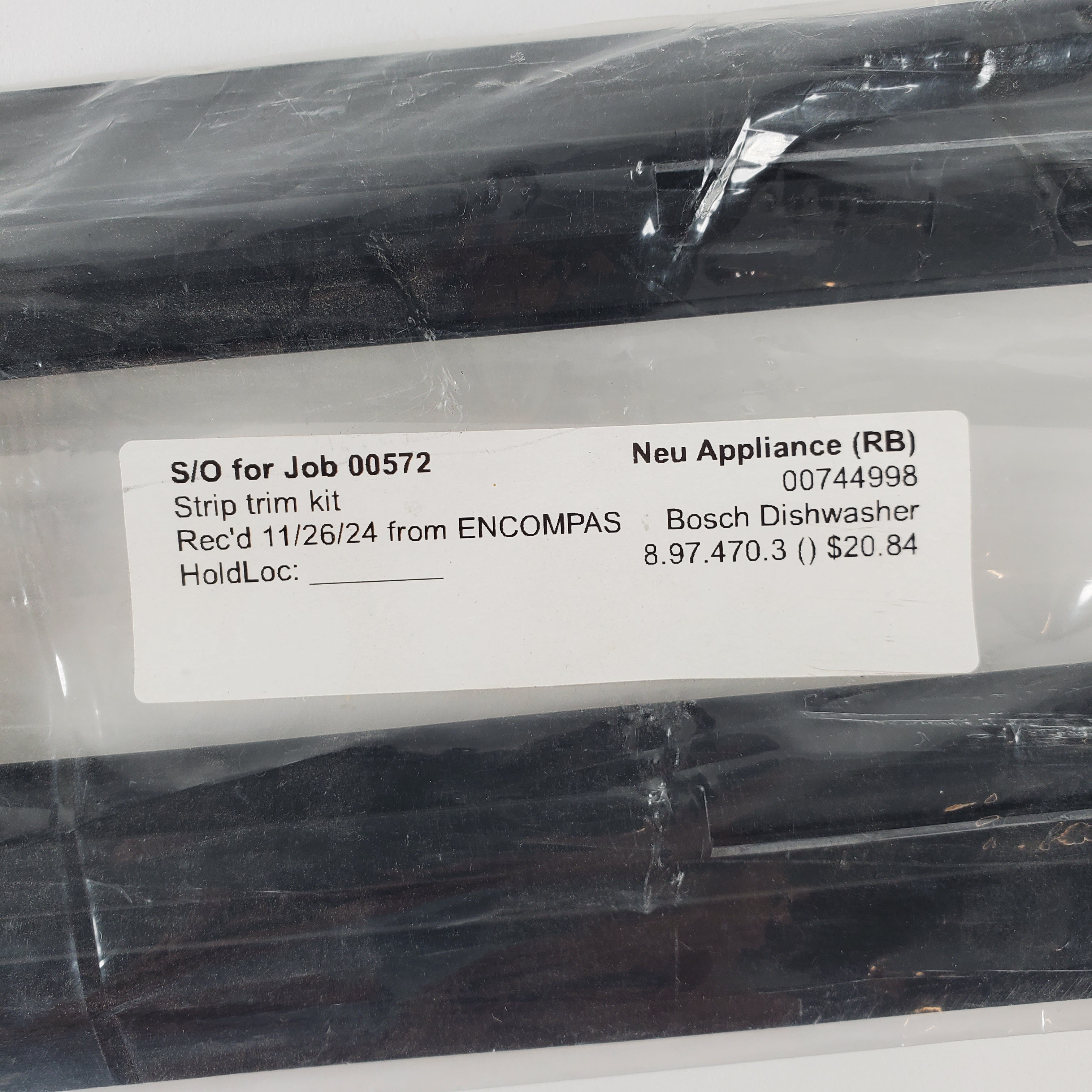 Bosch Dishwasher Misc. Parts 00744998