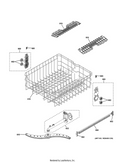 Center wash arm Dishwasher Spray Arms WD22X33498 GE (OEM) Dishwasher GE