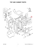 W11458148 | User control panel | Whirlpool | Washer | Backsplashes / Consoles / Control Panels Washer Whirlpool   