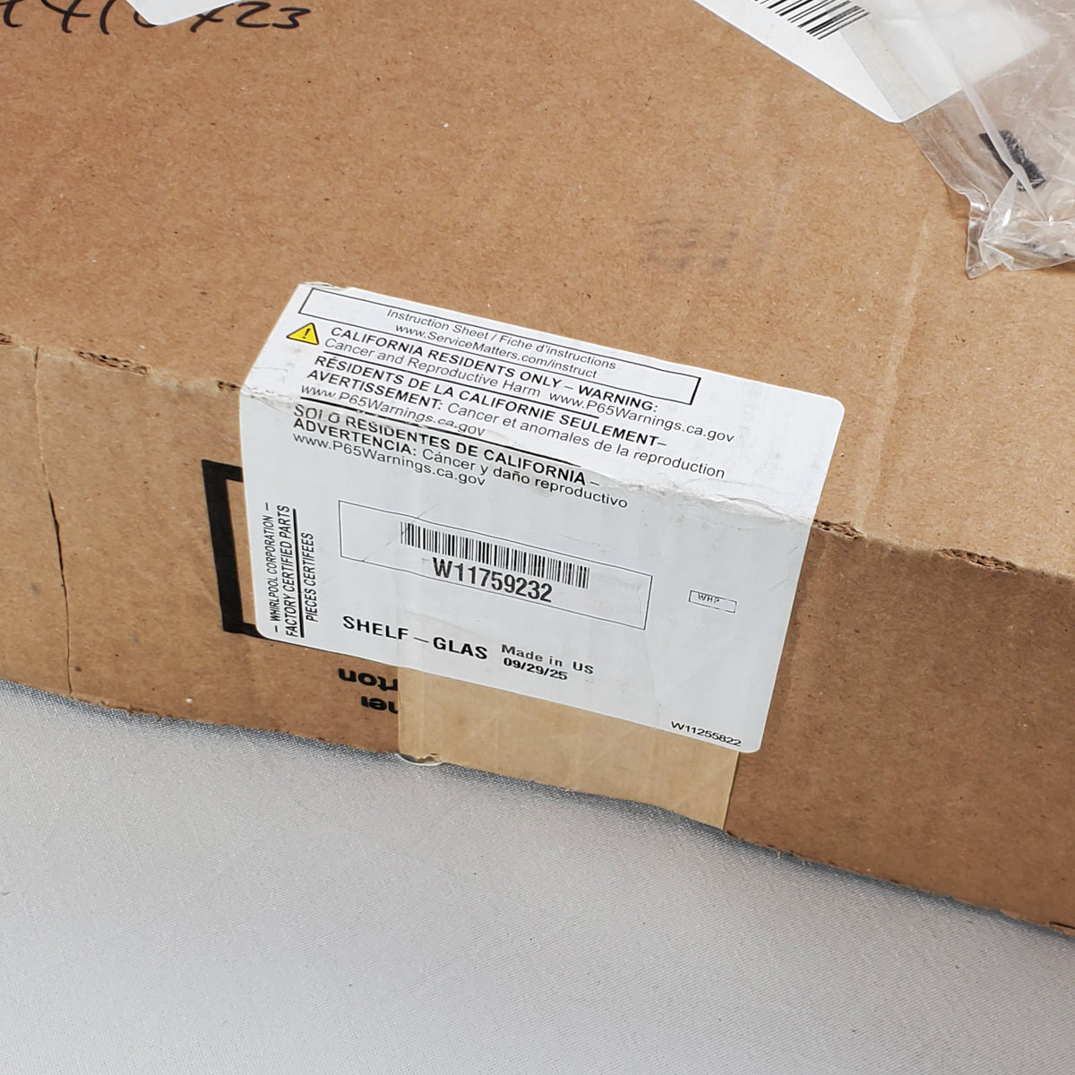 Whirlpool Refrigerator & Freezer Shelves W11759232