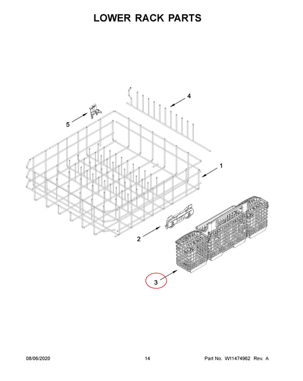 Silverware basket assembly Dishwasher Silverware Baskets W11221877 Whirlpool (OEM) Dishwasher Whirlpool