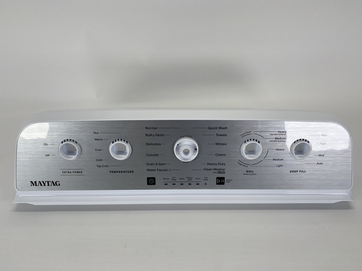 Maytag Washer Backsplashes / Consoles / Control Panels W11576953