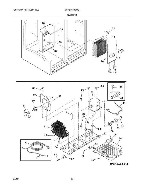 5303918214 | Defrost thermostat | Electrolux | Refrigerator & Freezer | Misc. Parts Refrigerator & Freezer Electrolux   