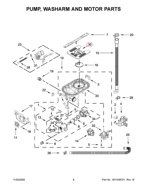 W11568785 | Grate screen | Kitchenaid | Dishwasher | Filters Dishwasher Kitchenaid   