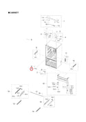 Door hinge lh middle Refrigerator & Freezer Hinges DA82-01244A Samsung (OEM) Refrigerator & Freezer Samsung