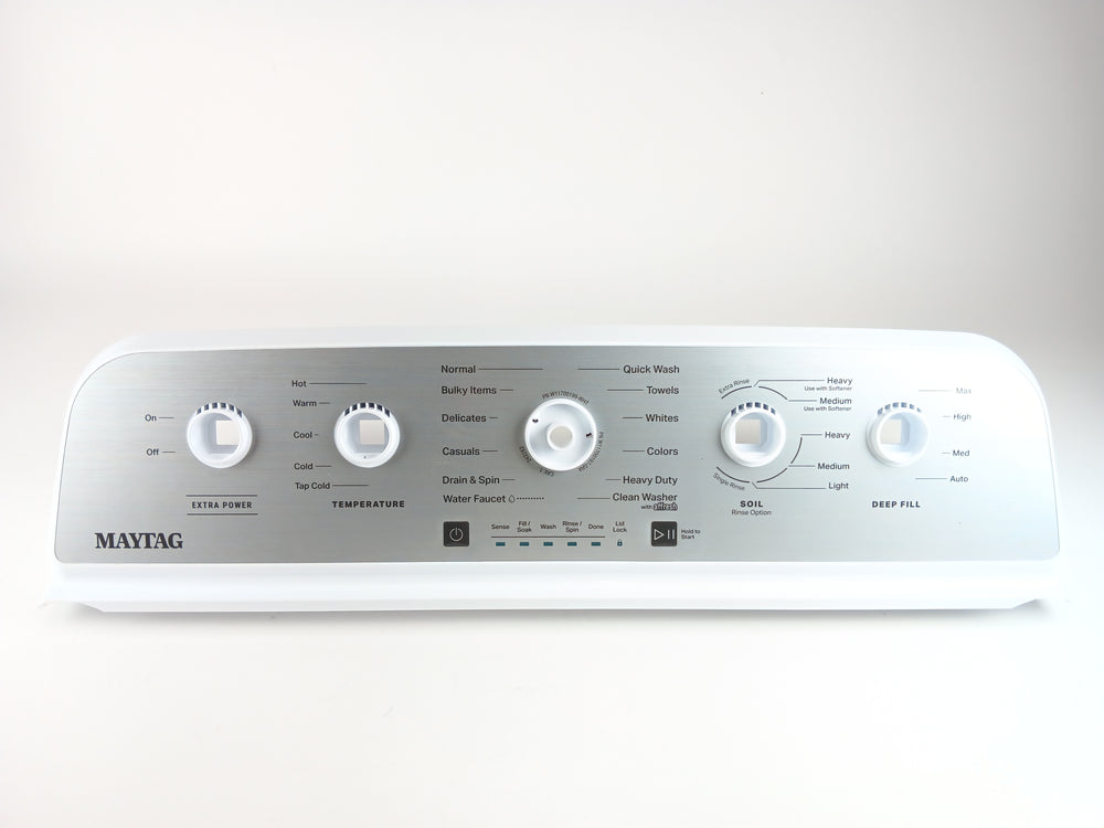 Whirlpool Washer Backsplashes / Consoles / Control Panels W11743907