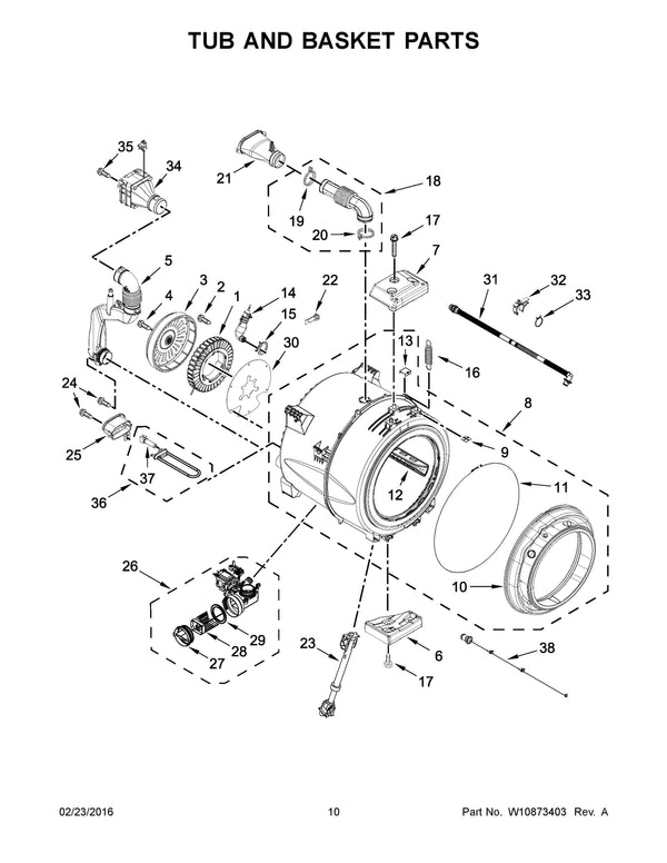 WPW10605427 | Drain pump | Maytag | Washer | Misc. Parts Washer Maytag   