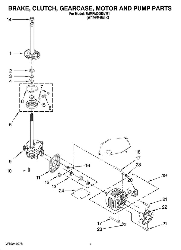 285785 | Clutch kit assembly | Maytag | Washer | Misc. Parts Washer Maytag   