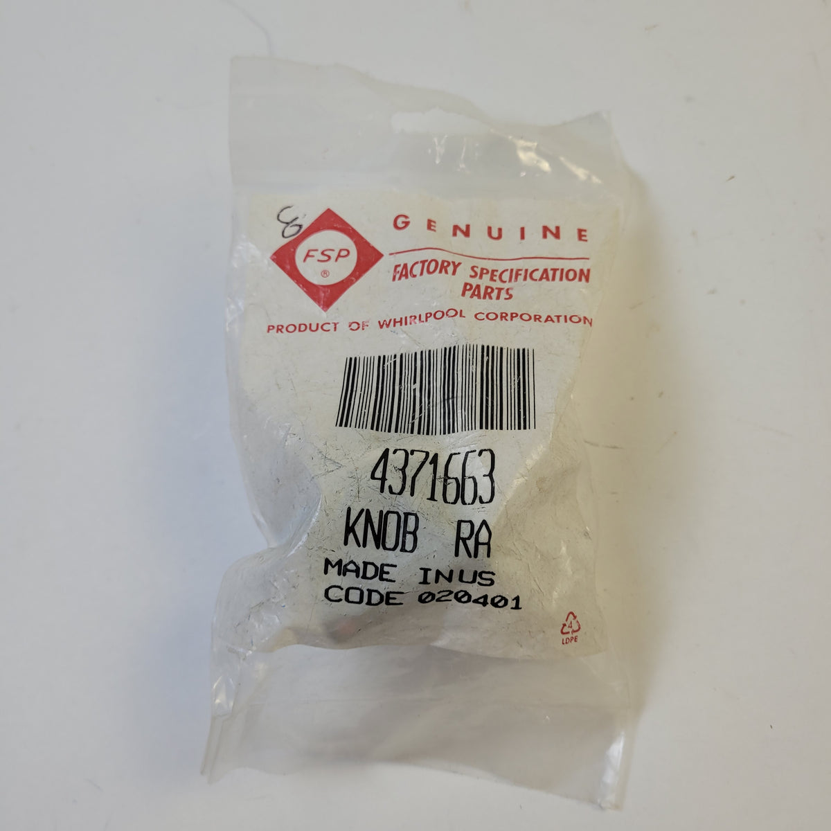 Whirlpool Range Knobs 4371663