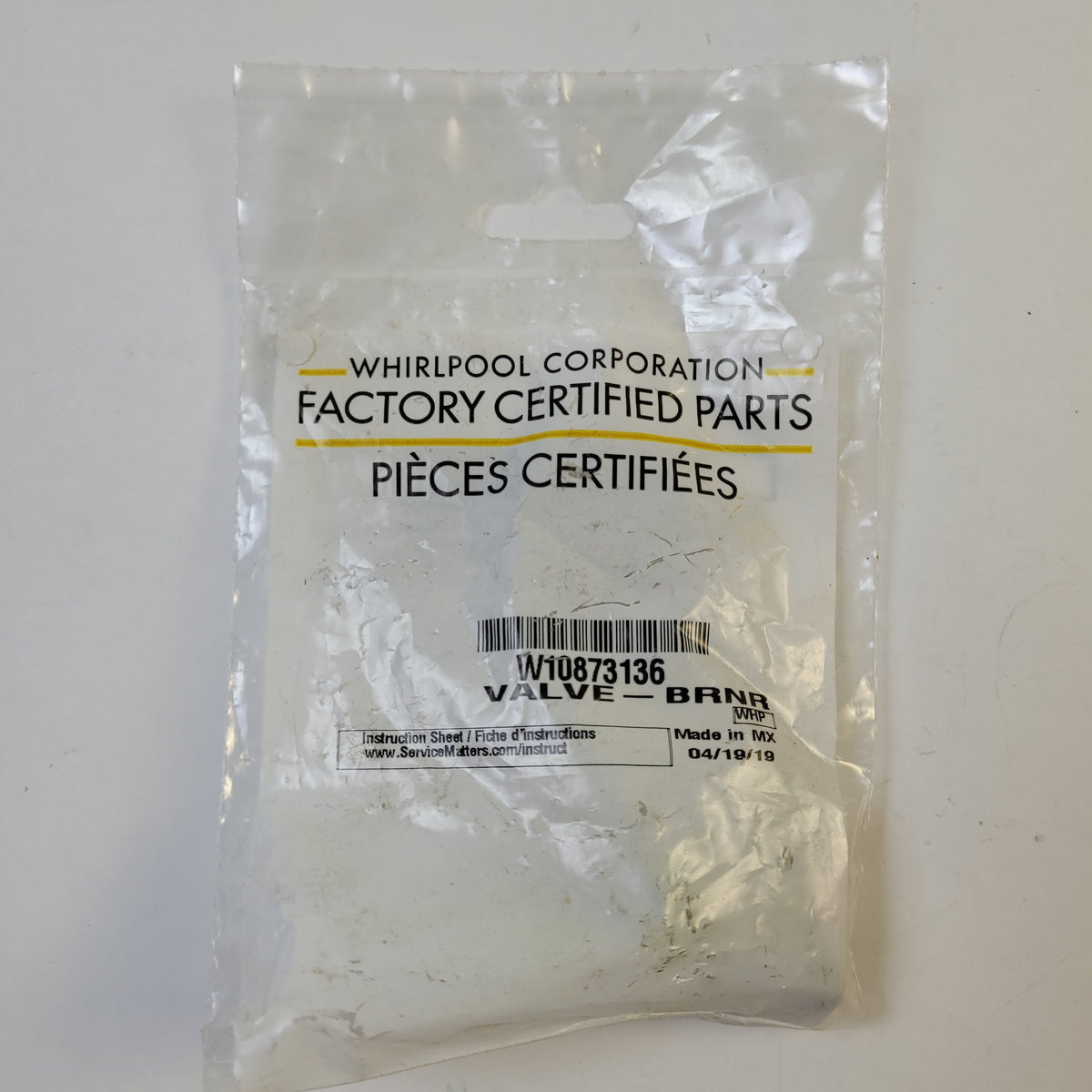 Whirlpool Range Valves  W10873136