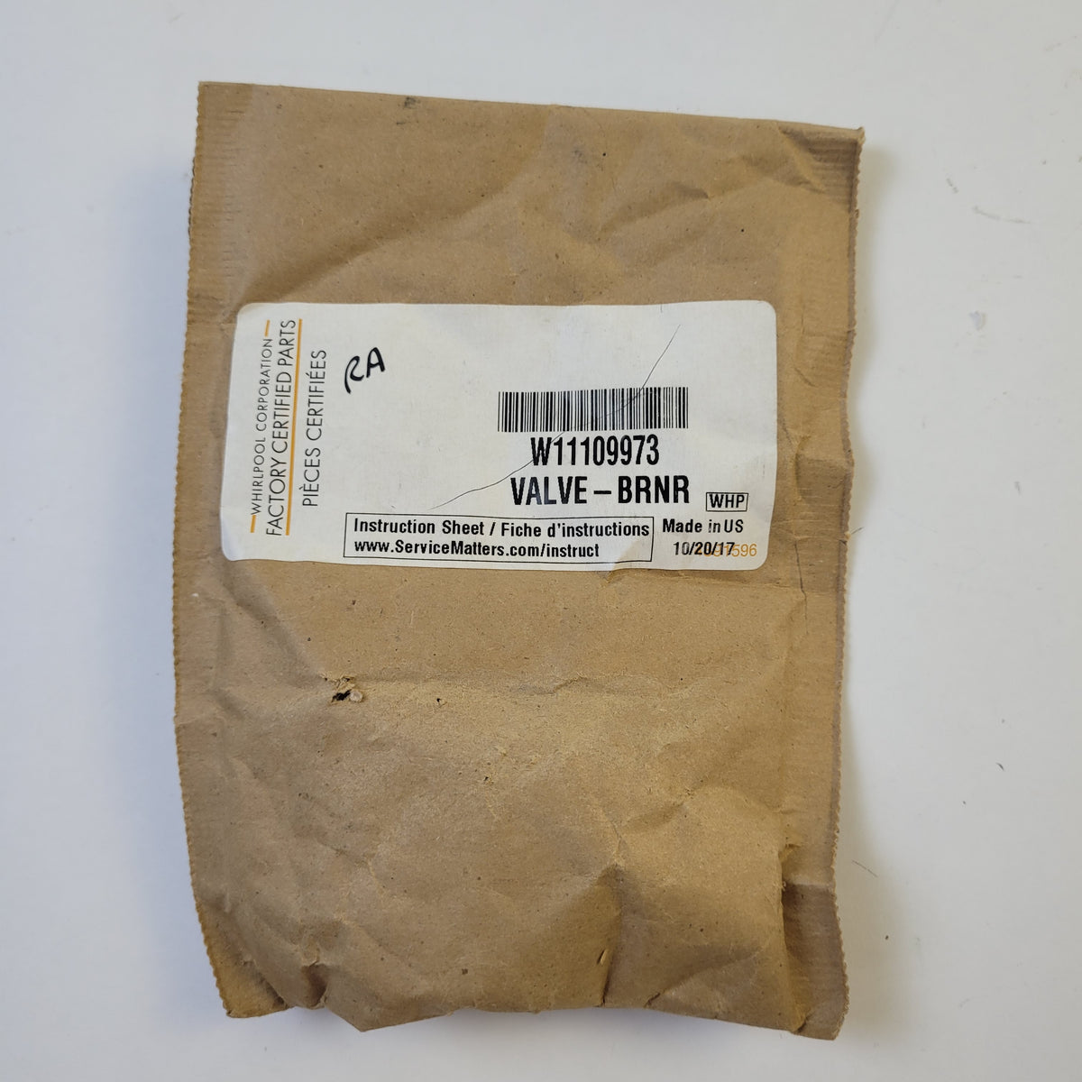 Whirlpool Range Valves  W11109973