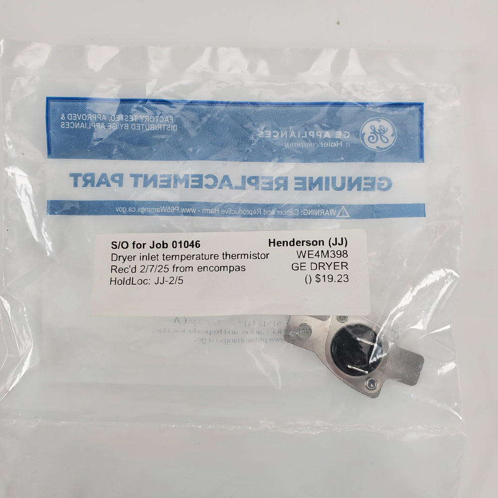 GE Dryer Thermostats WE4M398