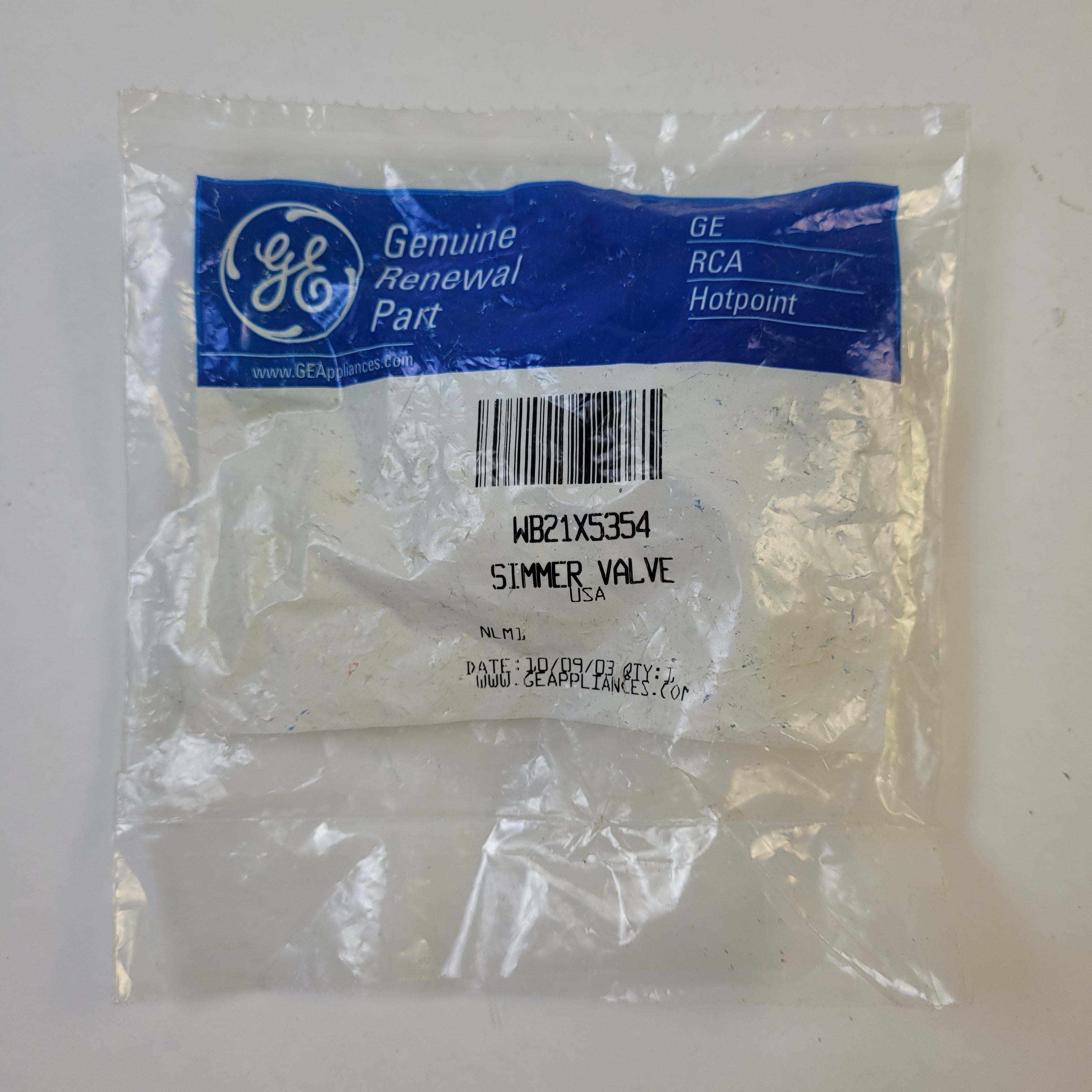 GE Range Valves  WB21X5354
