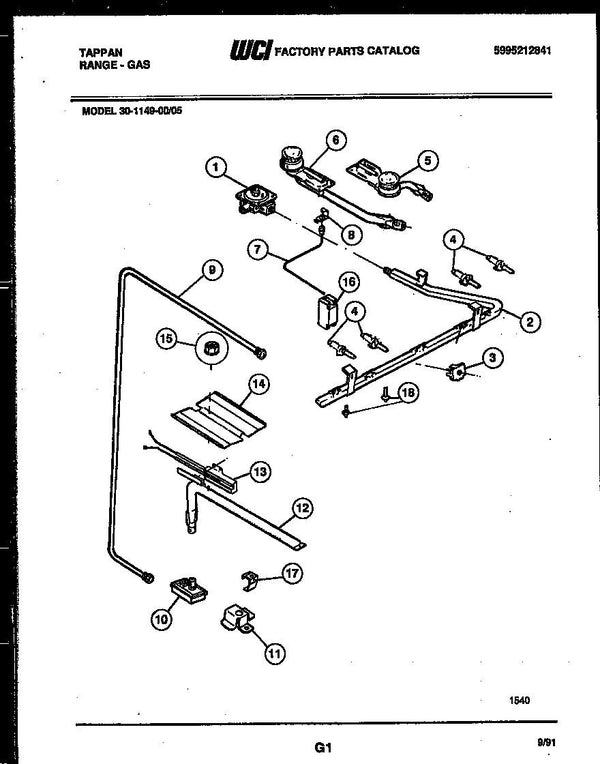 3203459 | Safety valve | Electrolux | Range | Valves Range Electrolux   