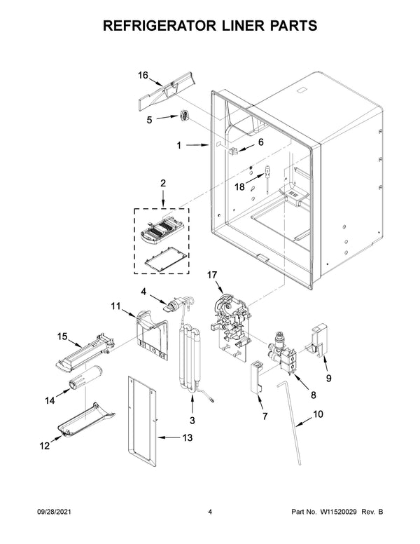 Bracket Refrigerator & Freezer Brackets WPW10334463 Whirlpool (OEM) Refrigerator & Freezer Whirlpool