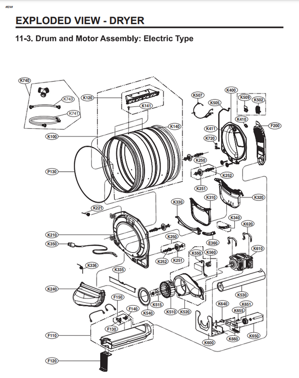 AGM75510755 | Drum roller assembly | LG | Dryer | Rollers / Wheels Dryer LG   