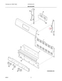 End cap rh Range Clips 5304493644 Frigidaire (OEM) Range Frigidaire