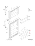 Fresh food shelf Refrigerator & Freezer Shelves WR17X30024 GE (OEM) Refrigerator & Freezer GE