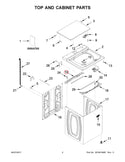 W11089573 | Top rear brace | Maytag | Washer | Misc. Parts Washer Maytag   