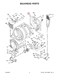 Whirlpool Dryer Bulk Heads W11299321