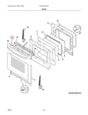 5304533994 | Door trim cap | Frigidaire | Range | Door Trim Pieces Range Frigidaire   