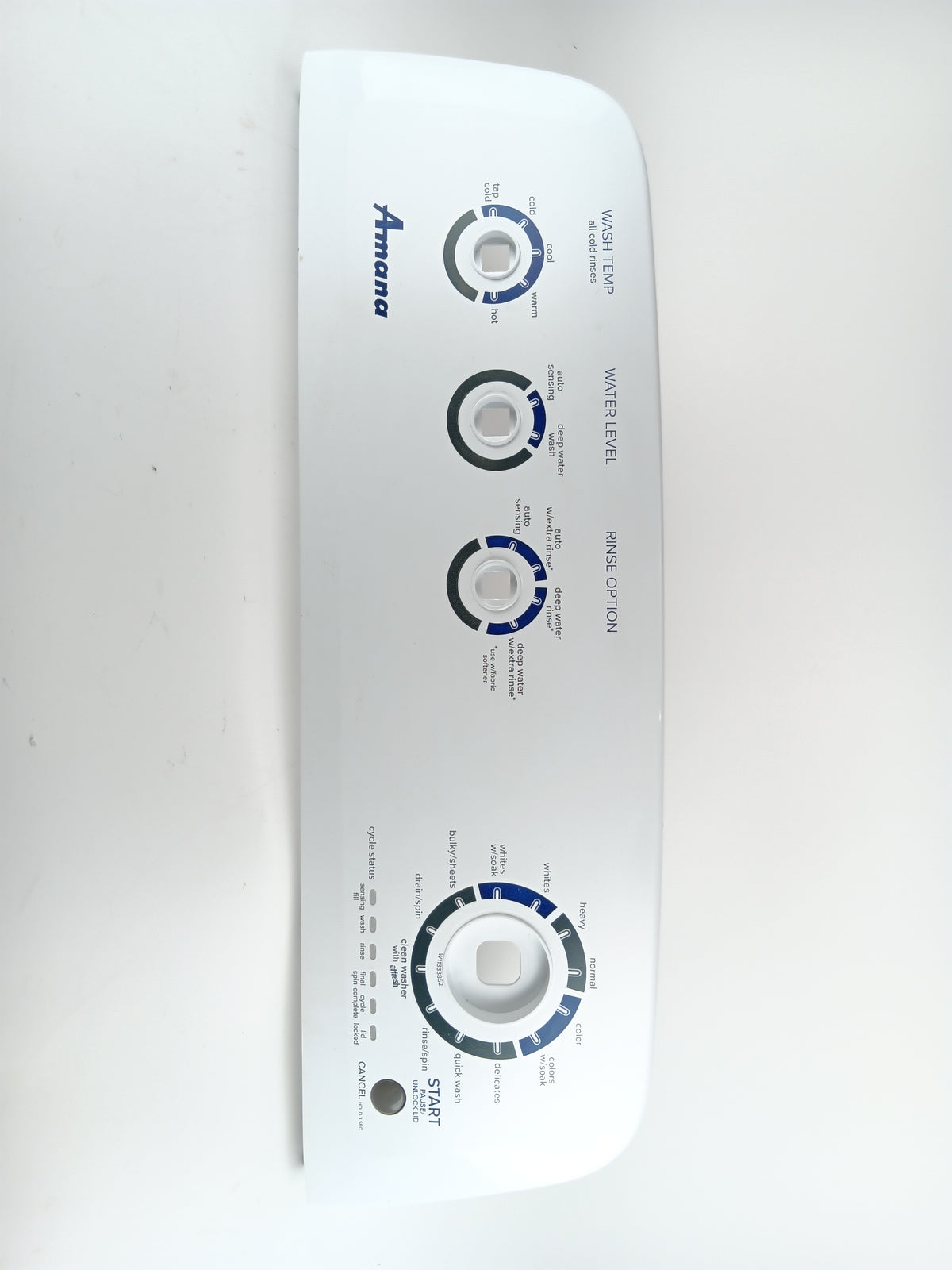 Whirlpool Washer Backsplashes / Consoles / Control Panels W11363976