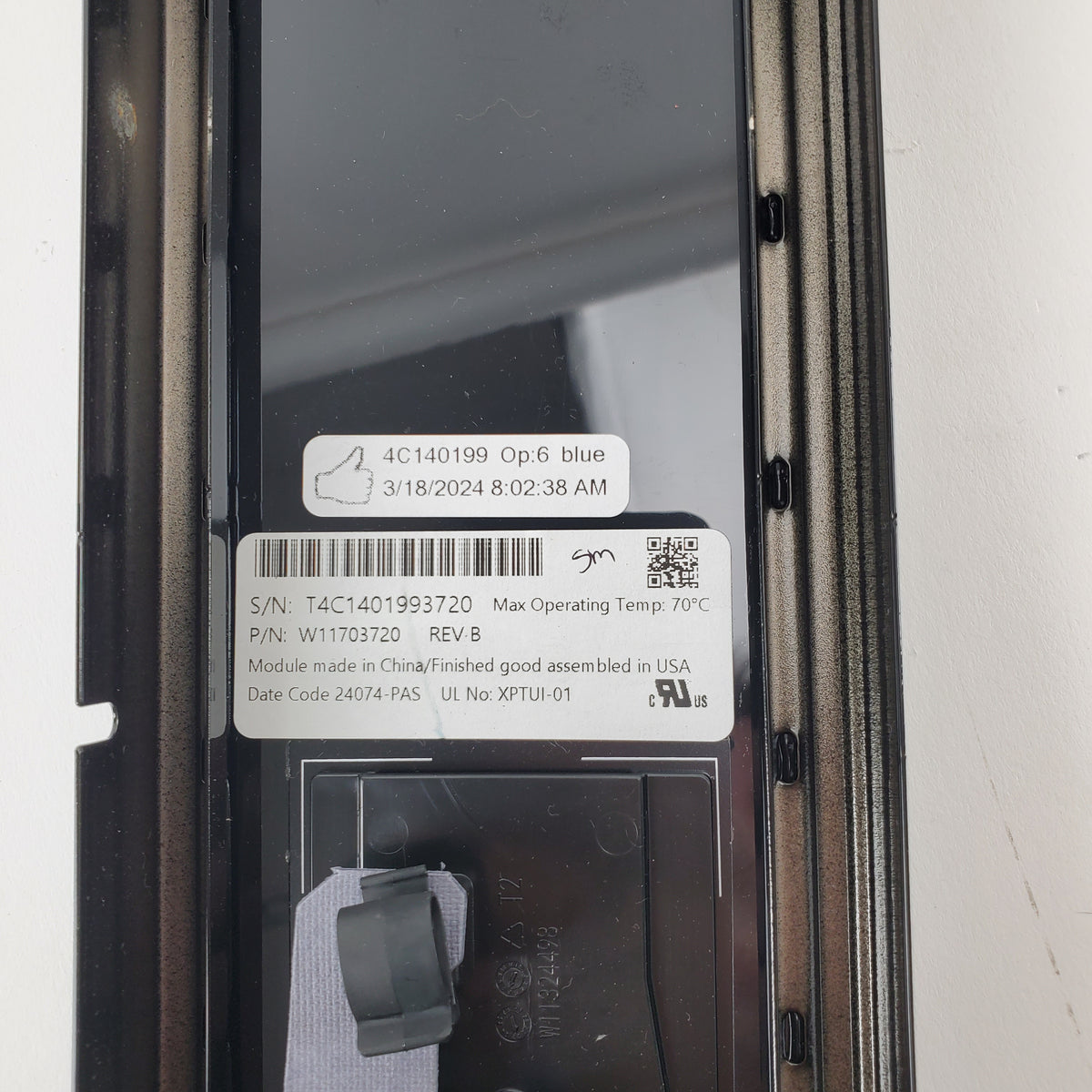 Whirlpool Wall Oven Control Panels W11659261