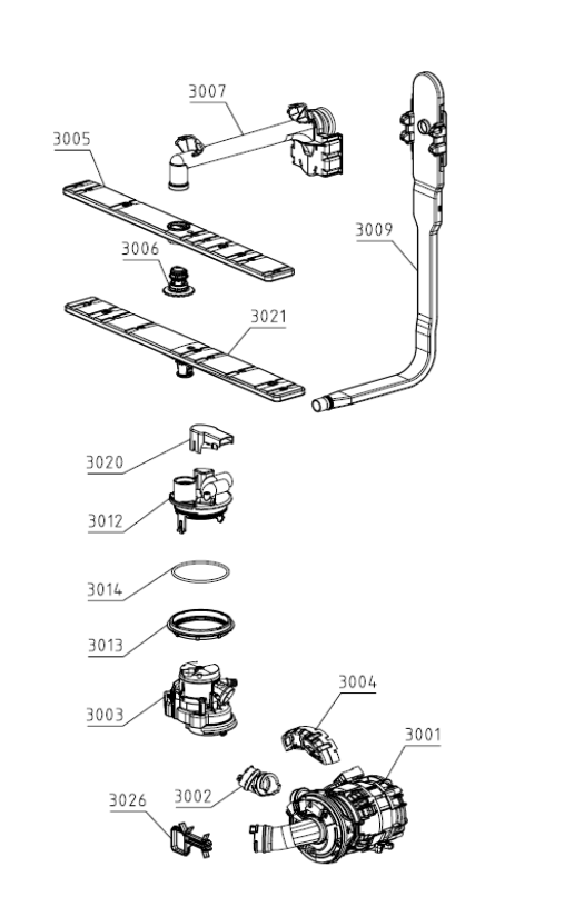 G513835 | Spray arm | Hisense | Dishwasher | Spray Arms Dishwasher Hisense   