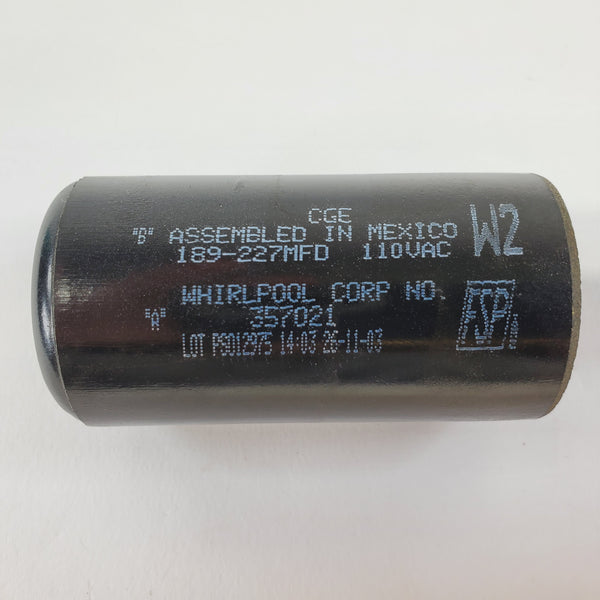 WP8572717 Capacitor Whirlpool Washer Capacitors Appliance replacement part Washer Whirlpool   